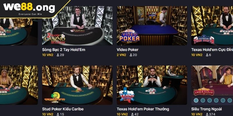 Hiểu rõ quy tắc chơi Poker WE88